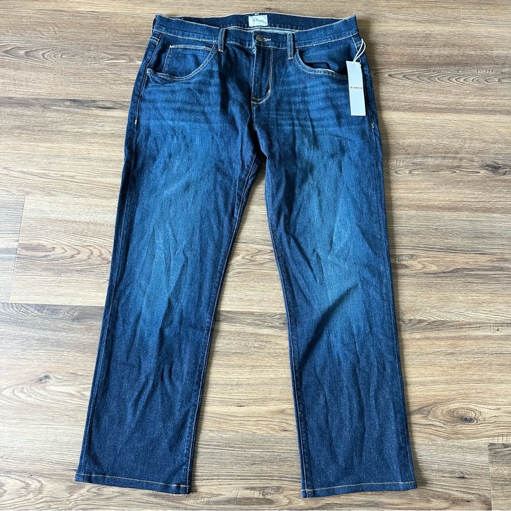 Hudson Byron Slim Straight Denim Jeans Men 34x29 Blue Kington Preppy Classic NWT